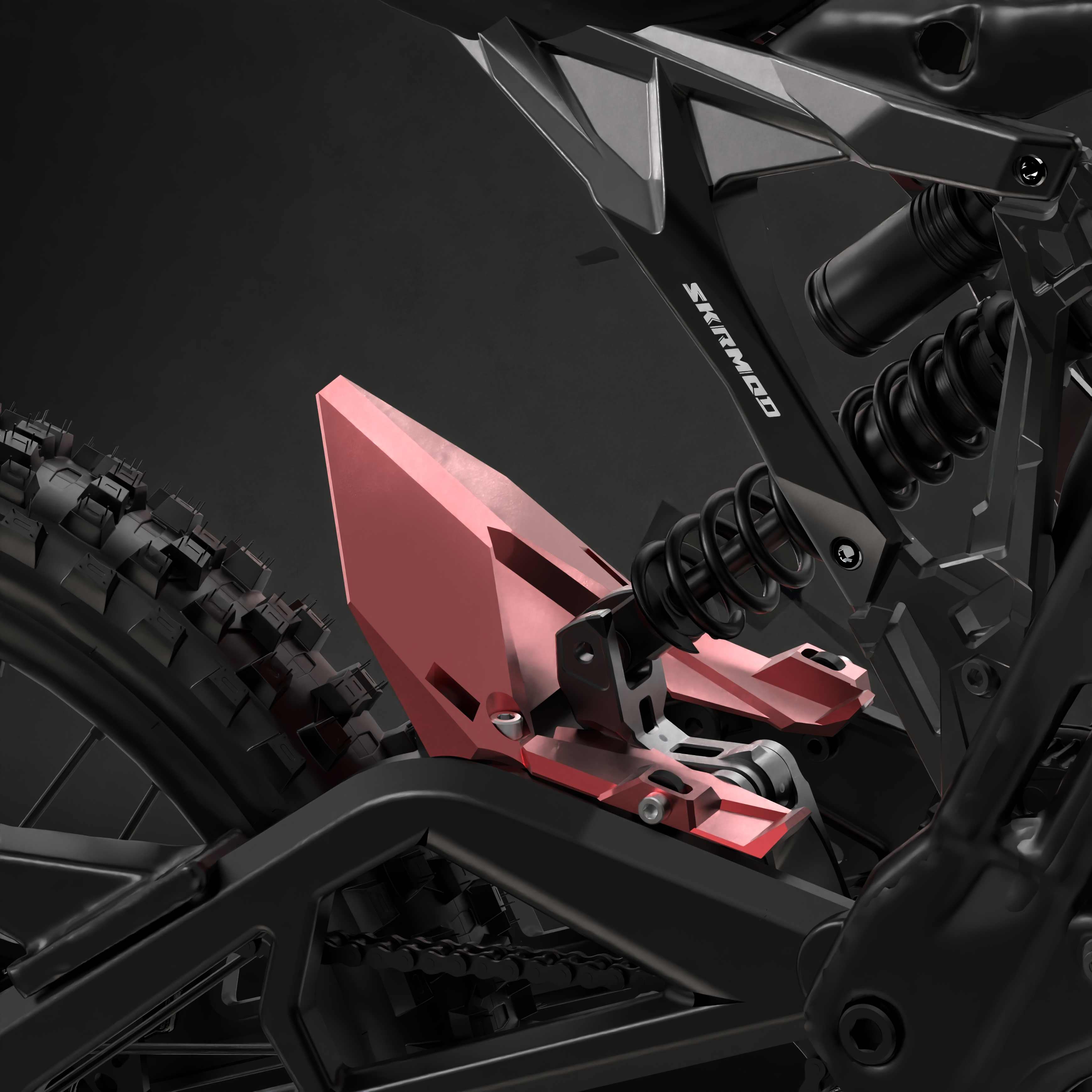 E Ride Pro Wheel Mudguard CNC Aluminum