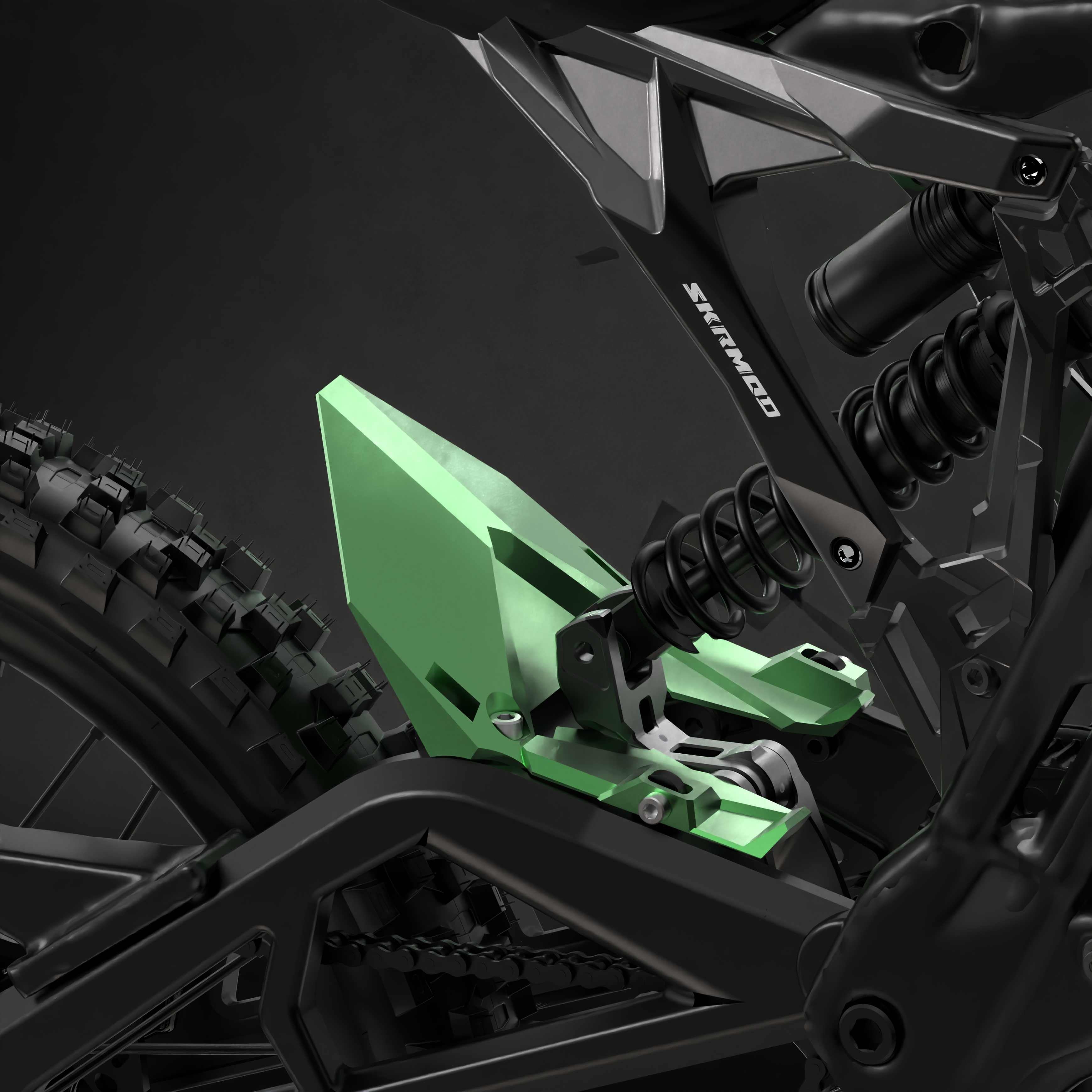 E Ride Pro Wheel Mudguard CNC Aluminum