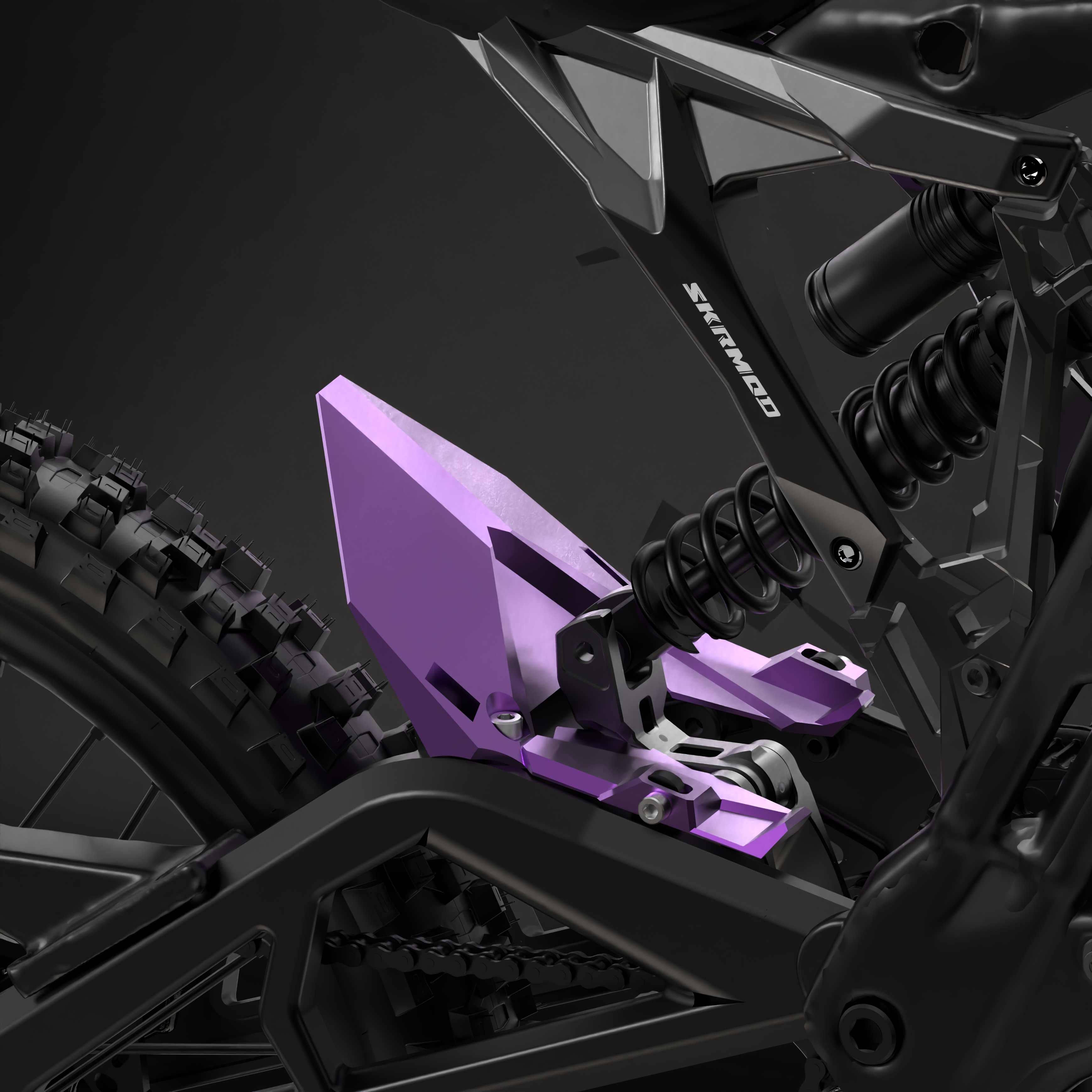 E Ride Pro Wheel Mudguard CNC Aluminum