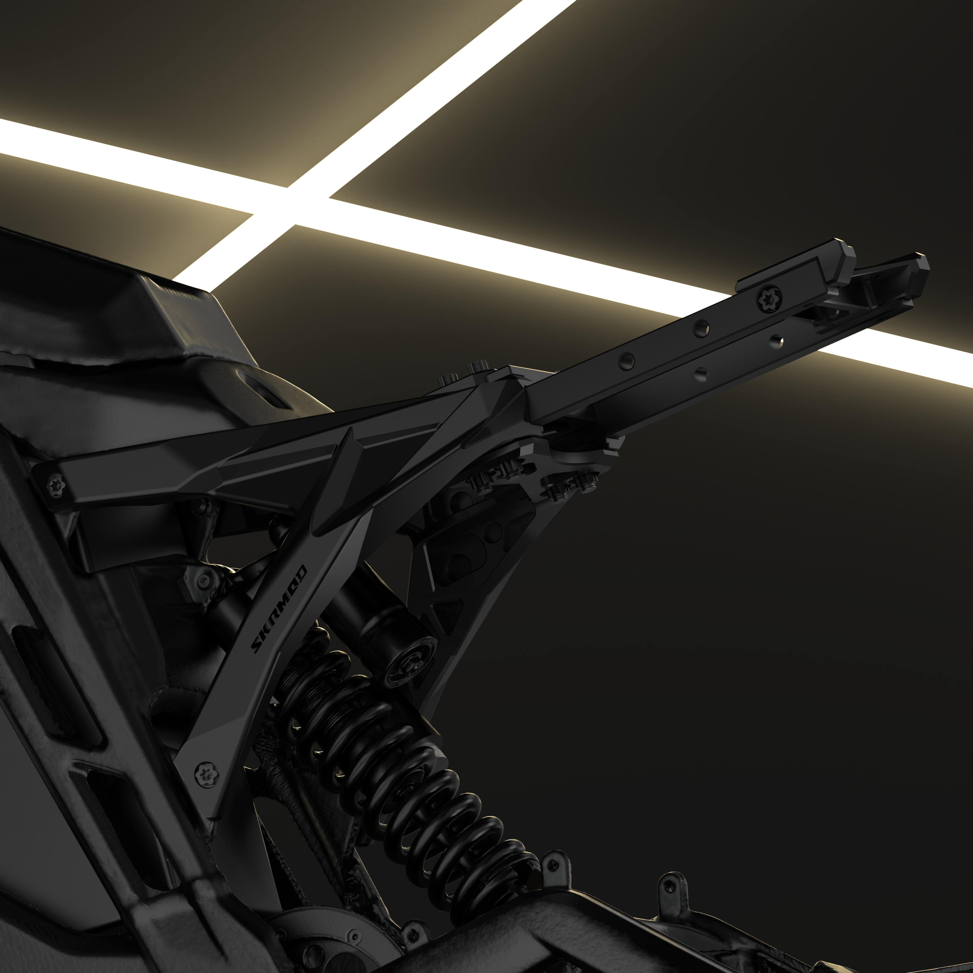 Black Knight 🦇 E Ride Pro SS S Upgraded Subframe with Titanium Bolts