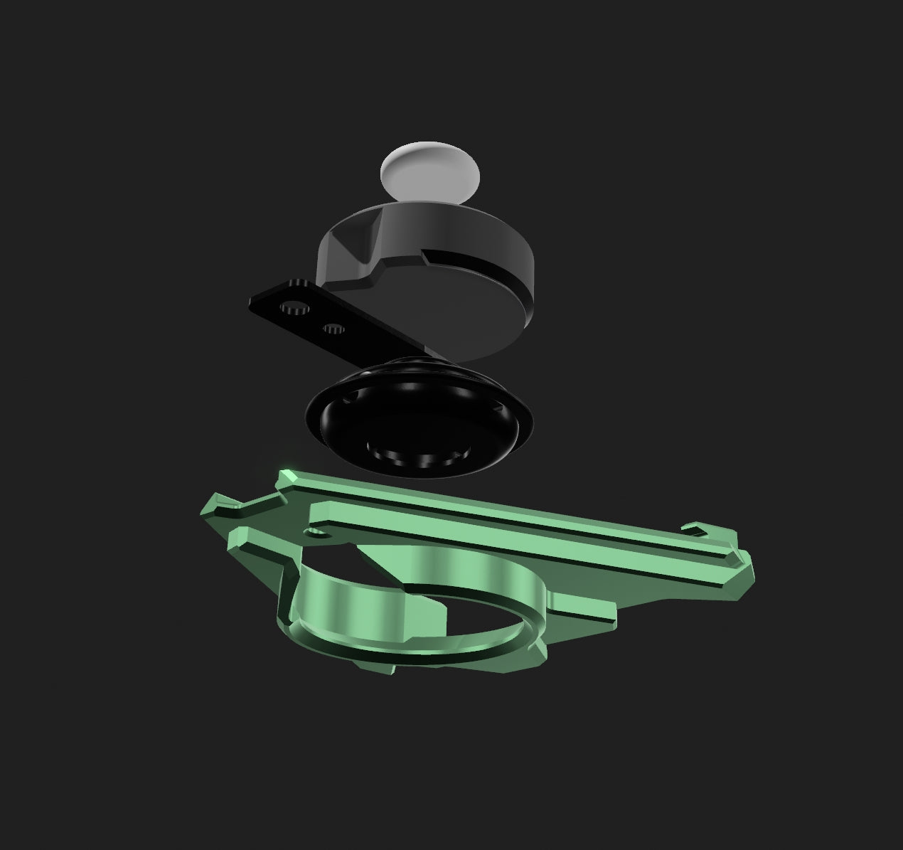 E Ride Pro Horn Cover : AirTag Stash & Horn Keep