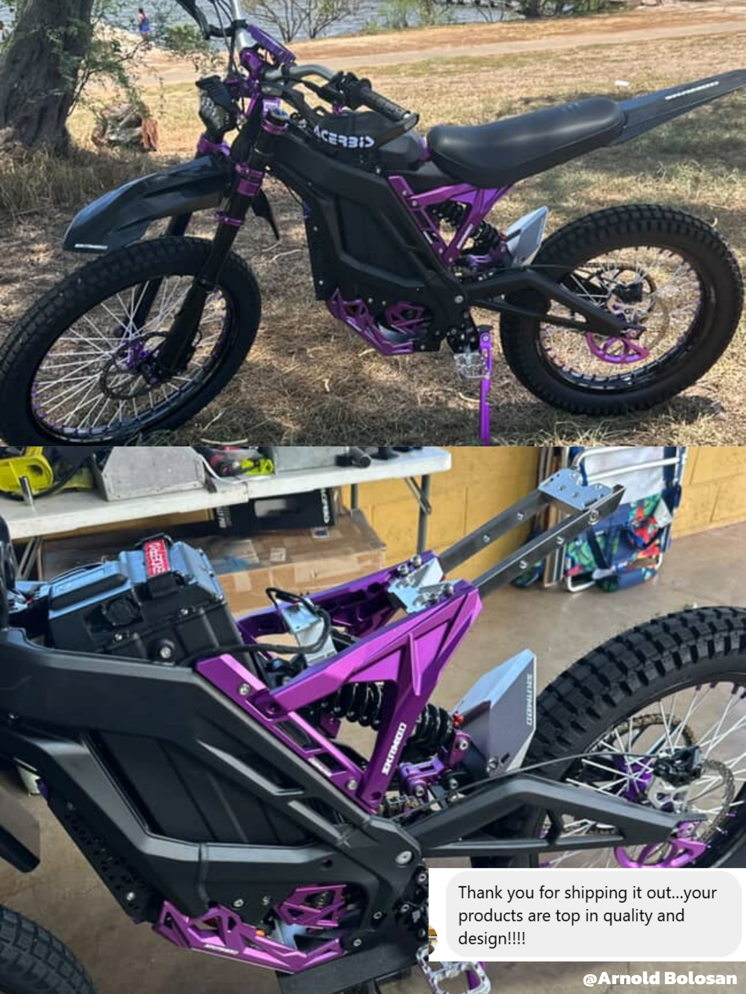 E Ride Pro Super Sturdy Subframe with Titanium Bars