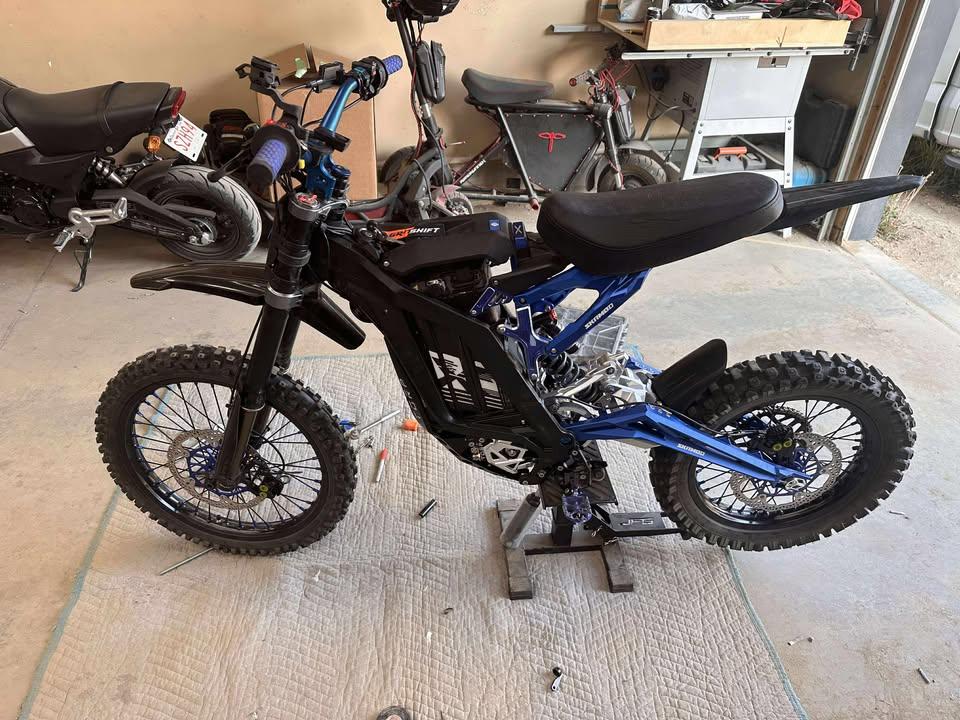 Skrmod Surron Subframe with Titanium Bars
