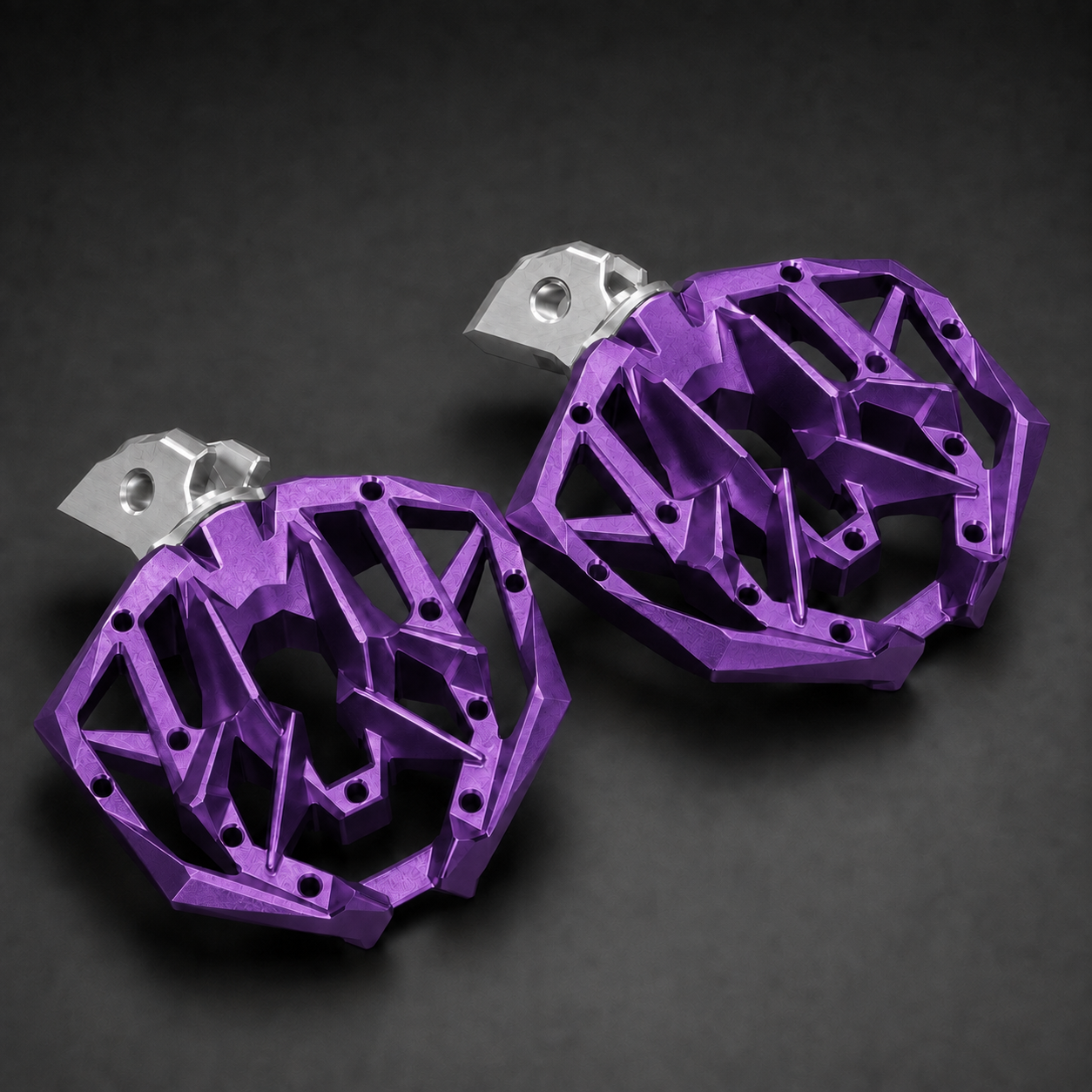 79Bike / Ventus 360° Angle-Adjustable Foot Pegs Purple