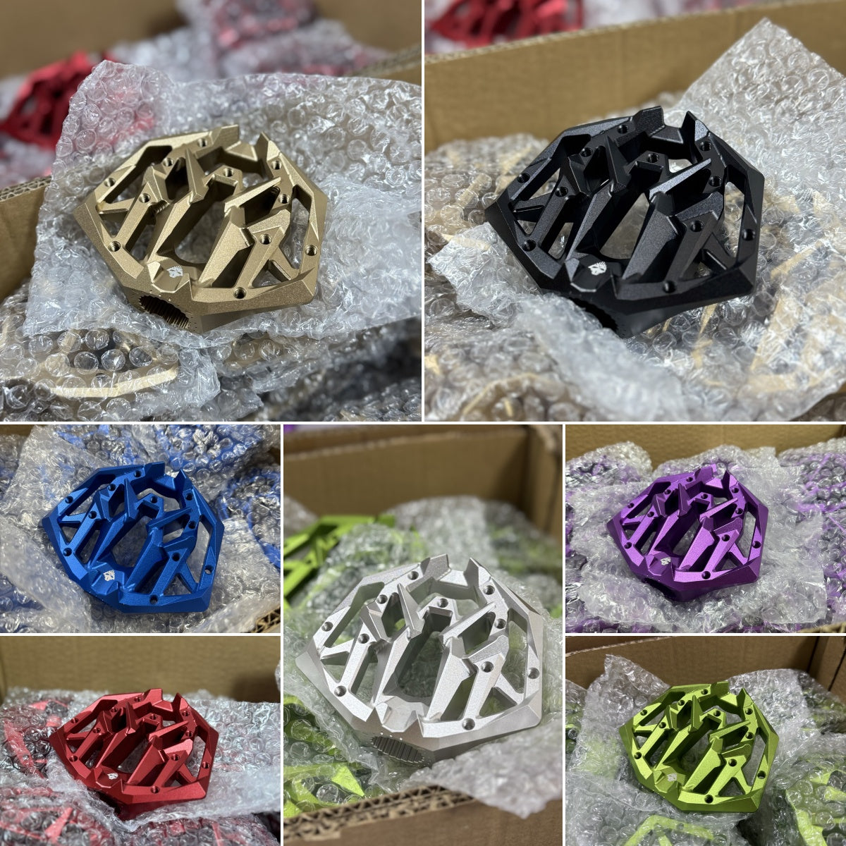 Actual photos of the Footpeg colors