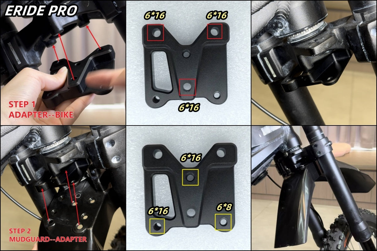 E Ride Pro Front Widened Mudguard Fender