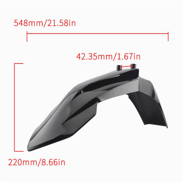 E Ride Pro Front Widened Mudguard