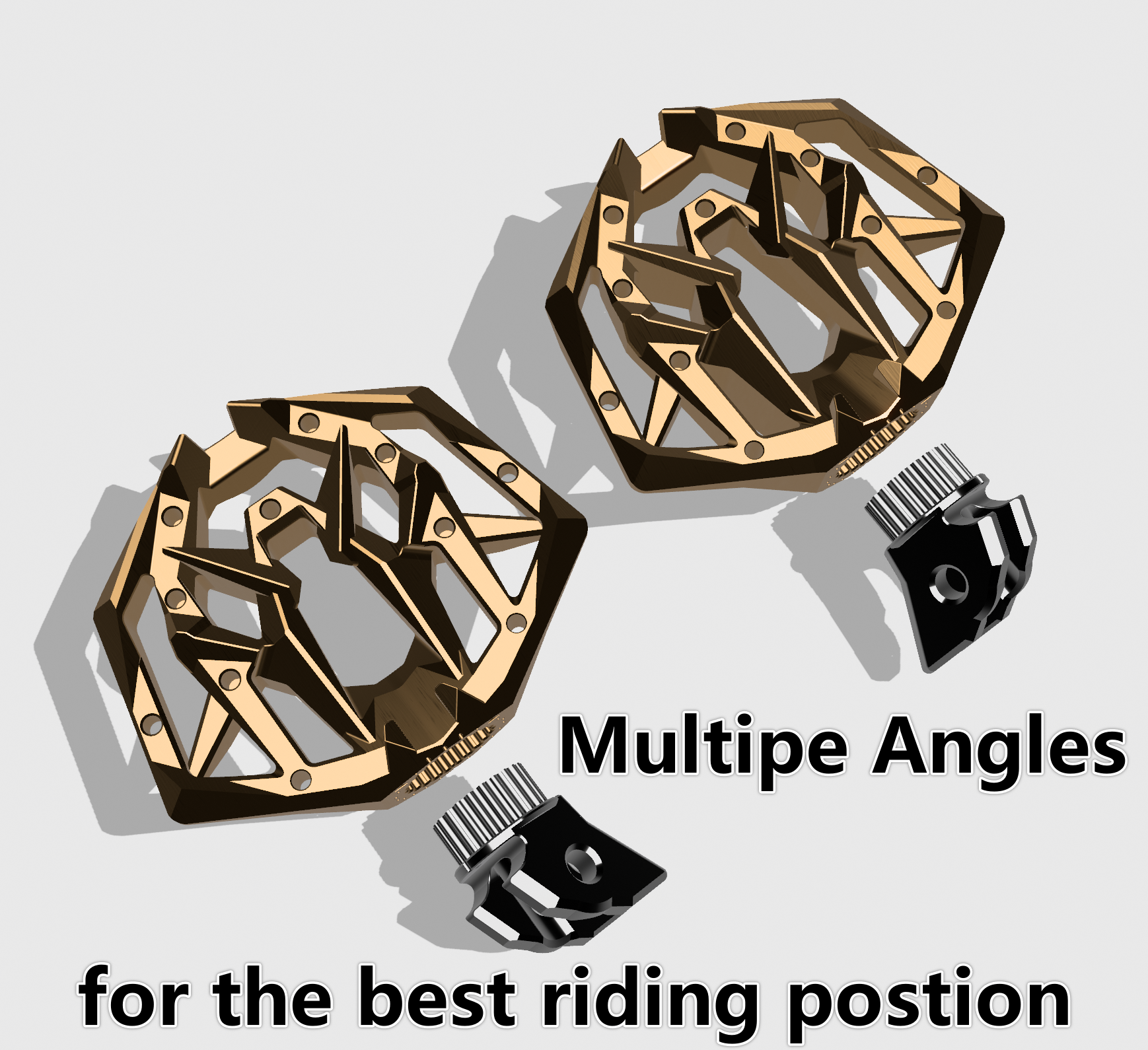 79Bike / Ventus Ultra-Comfort Angle Adjustable Foot Pegs