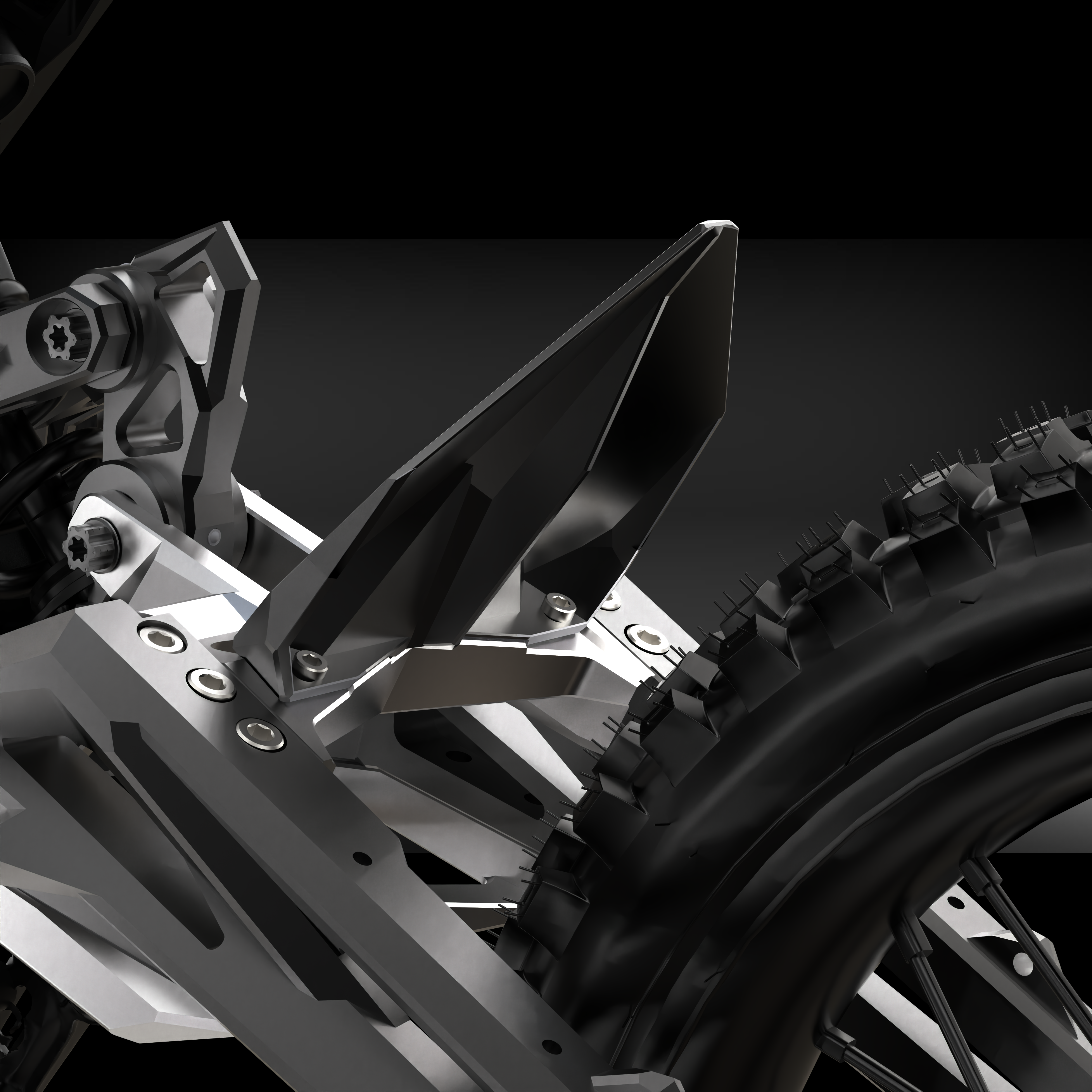 Sur-Ron Rear Rear Wheel Swingarm Mudguard