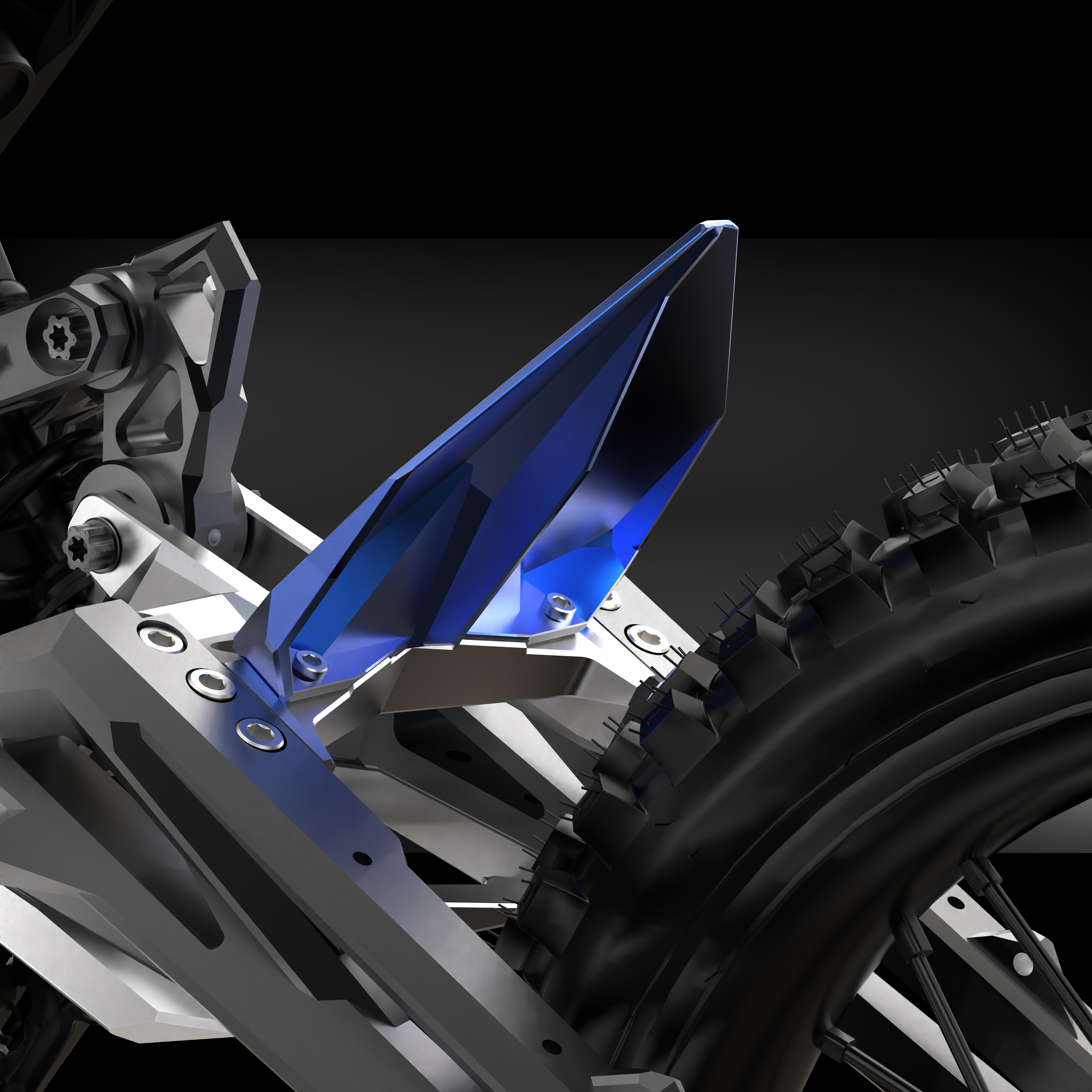 Sur-Ron Rear Rear Wheel Swingarm Mudguard