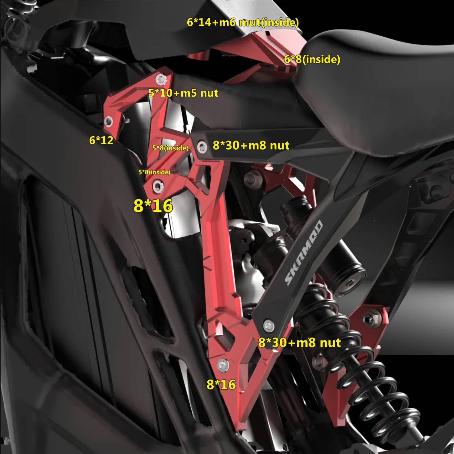 E Ride Pro Seat Riser Lift Kit