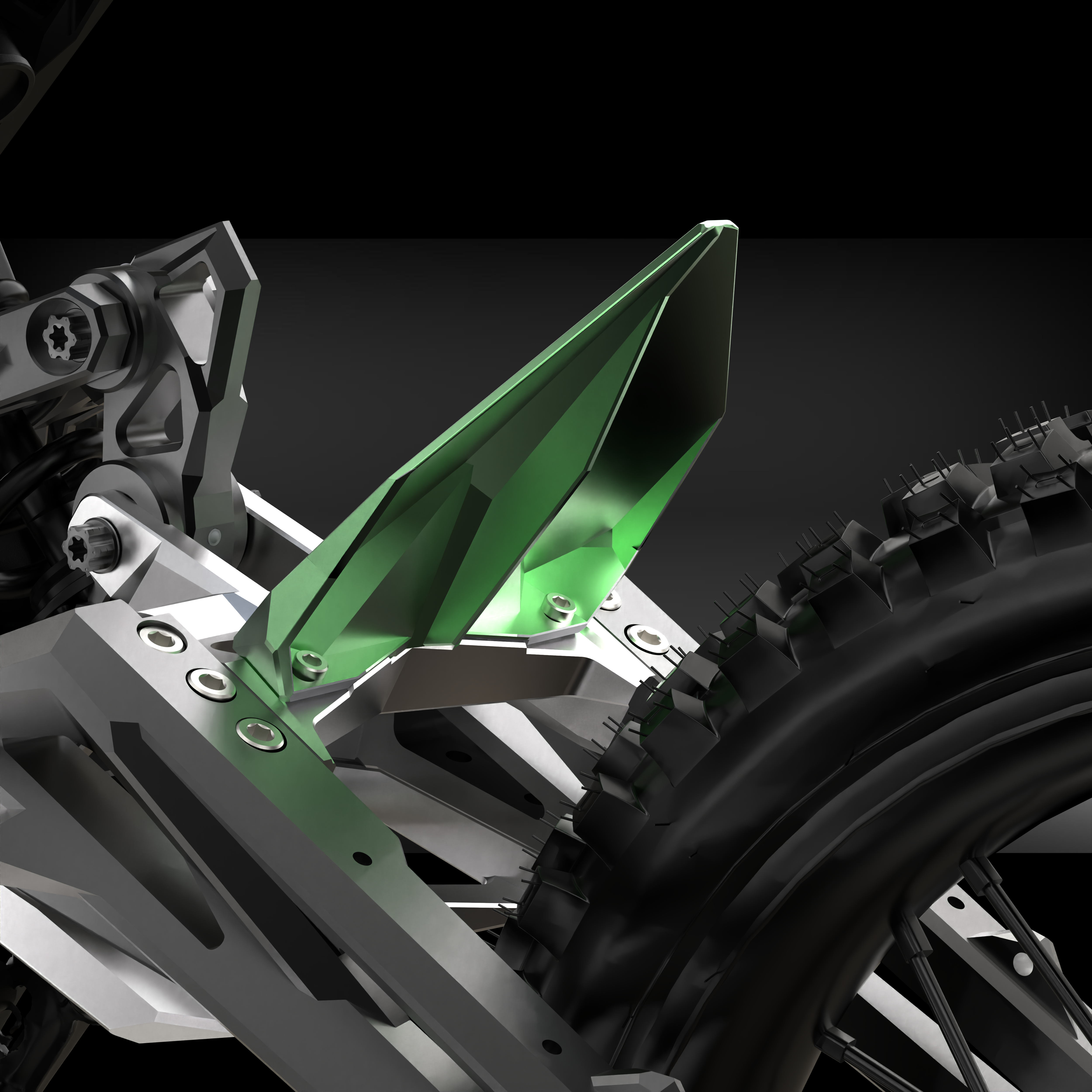 Sur-Ron Rear Rear Wheel Swingarm Mudguard