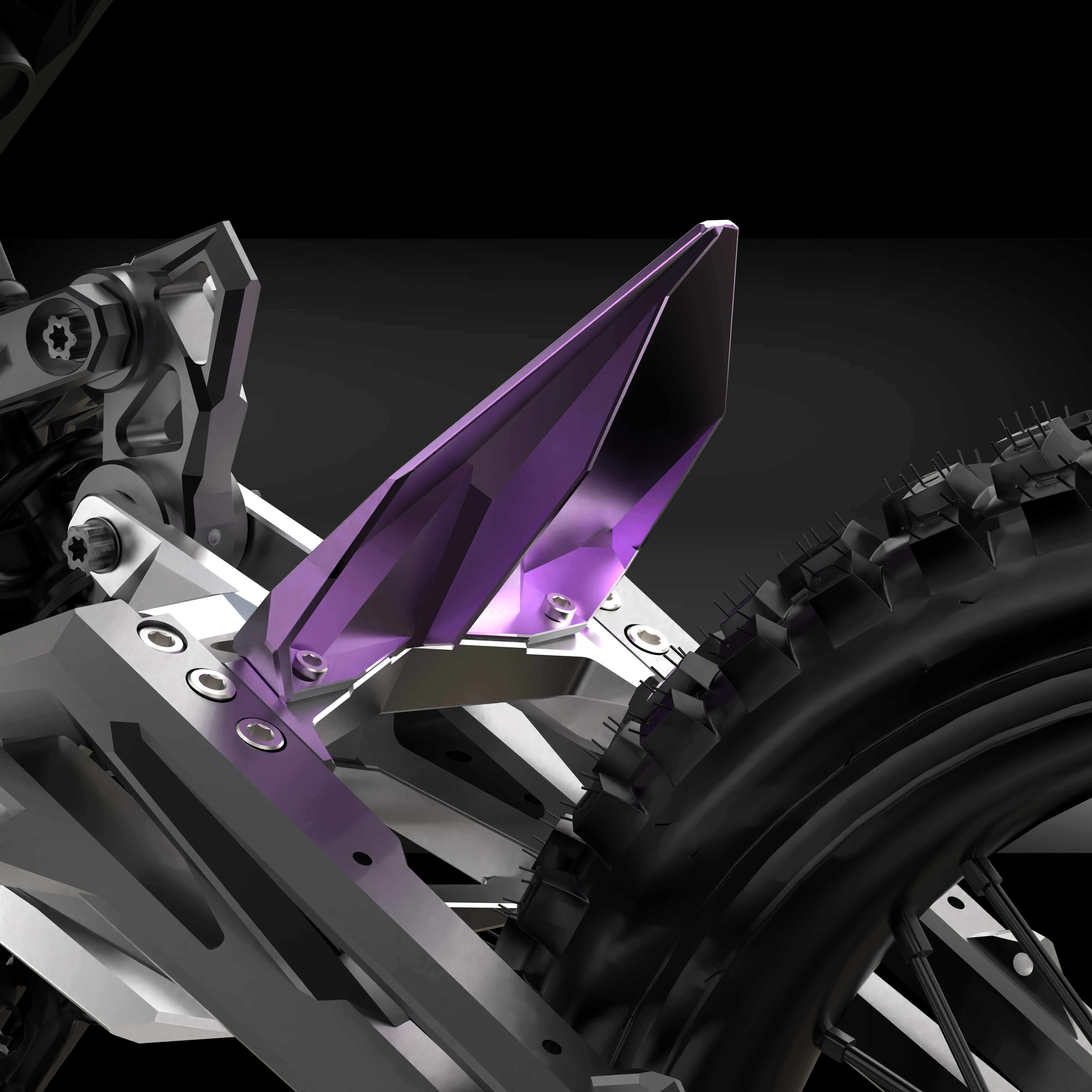 Sur-Ron Rear Rear Wheel Swingarm Mudguard