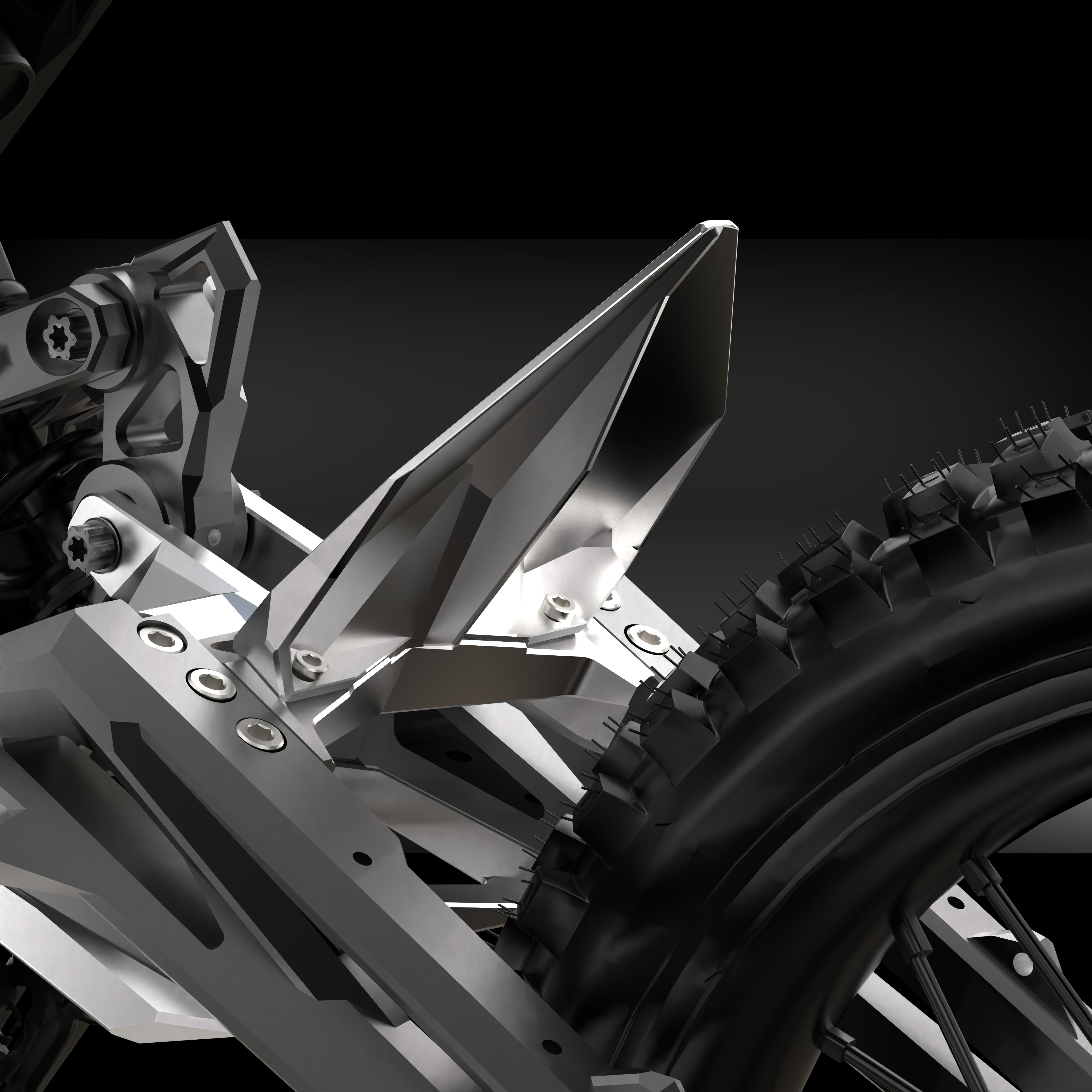 Sur-Ron Rear Rear Wheel Swingarm Mudguard