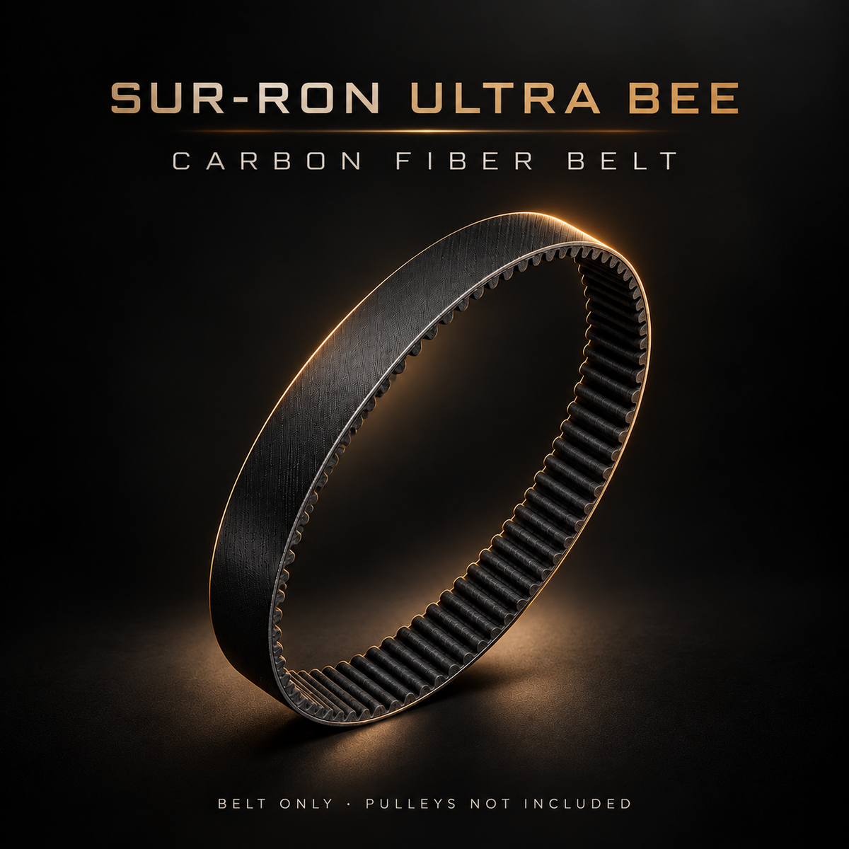 Sur-Ron Ultra Bee carbon fiber replacement belt — belt only, illustrative render