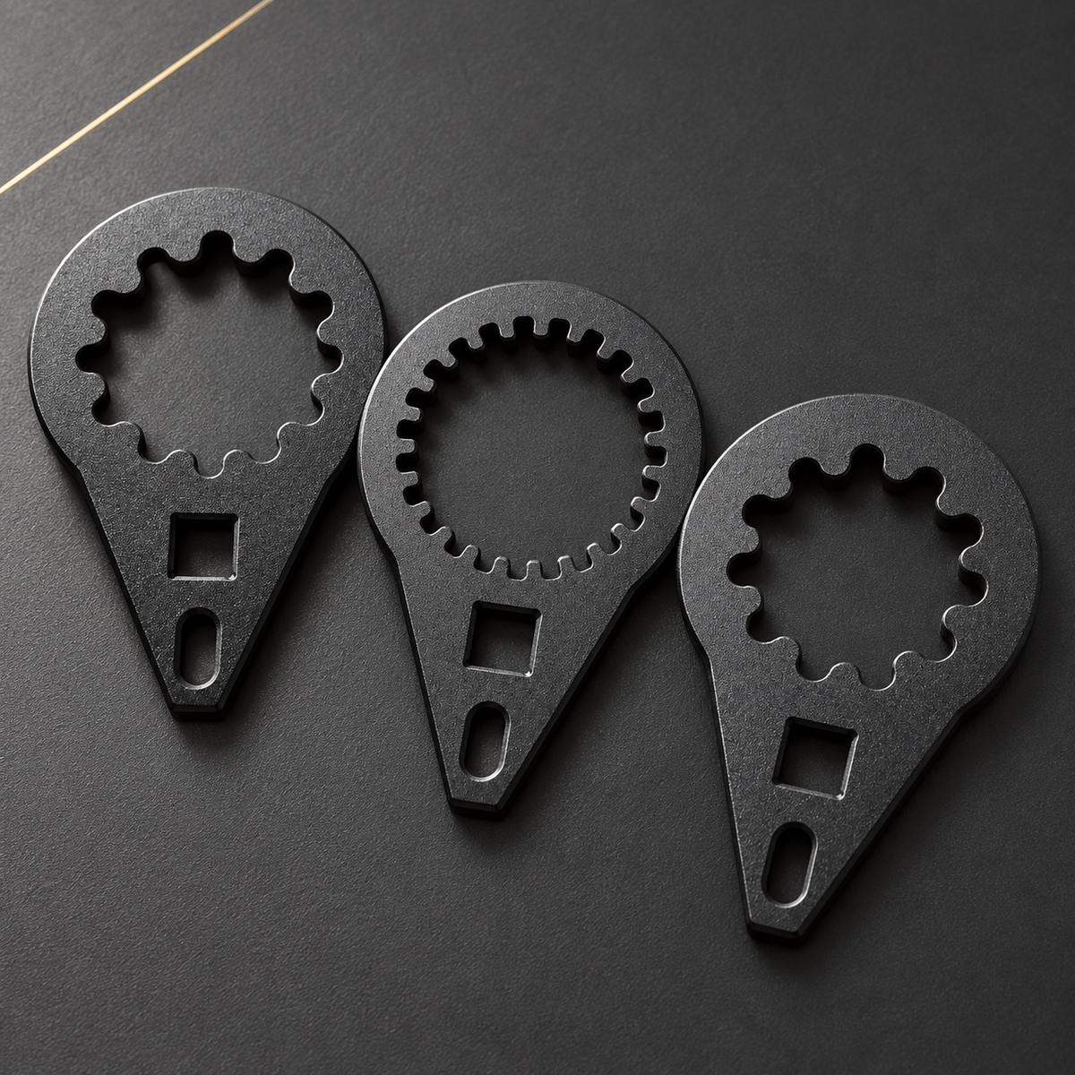 Three-piece pulley and sprocket removal tool set