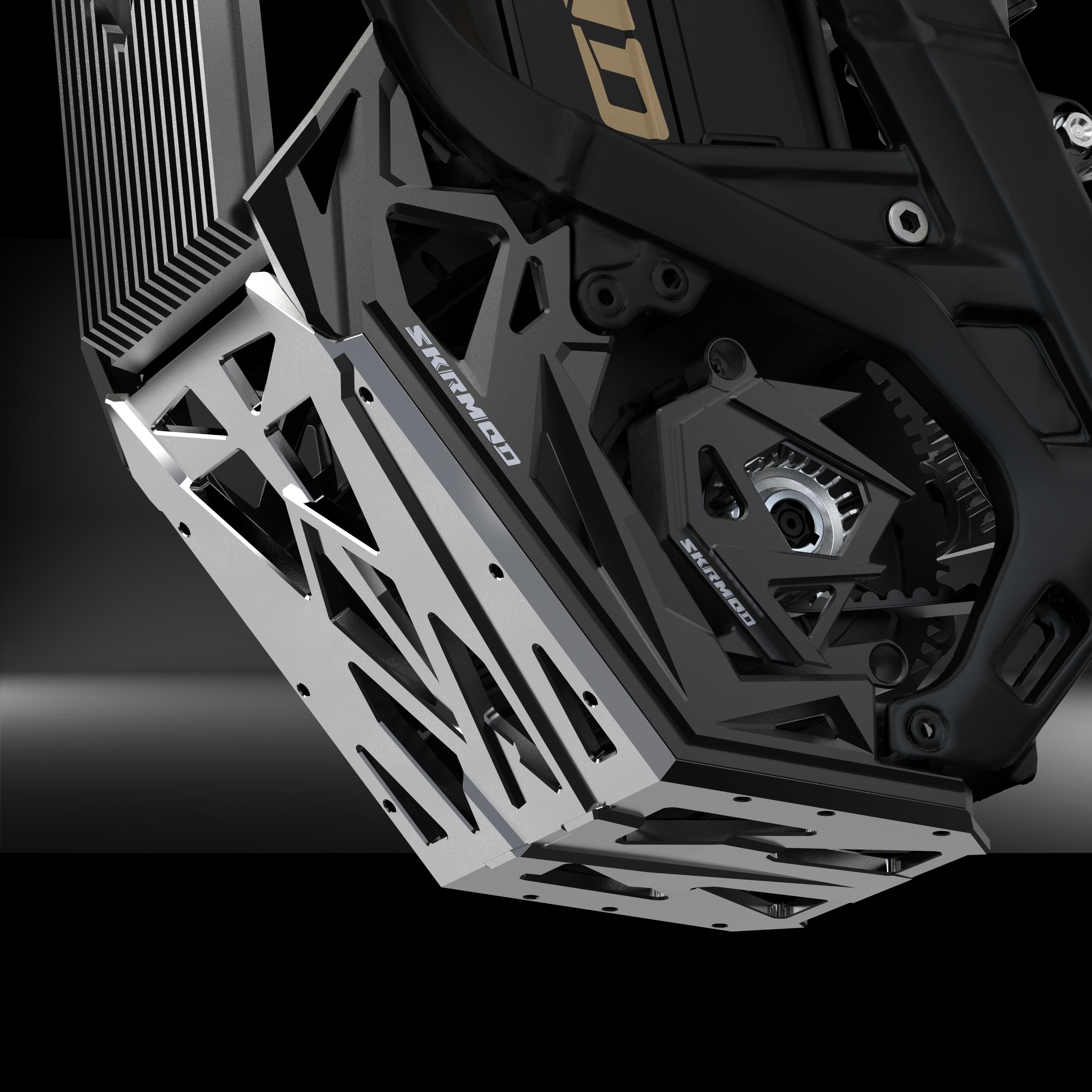 Skrmod Skid Plate Bash Guard Engine Protection CNC Aluminum