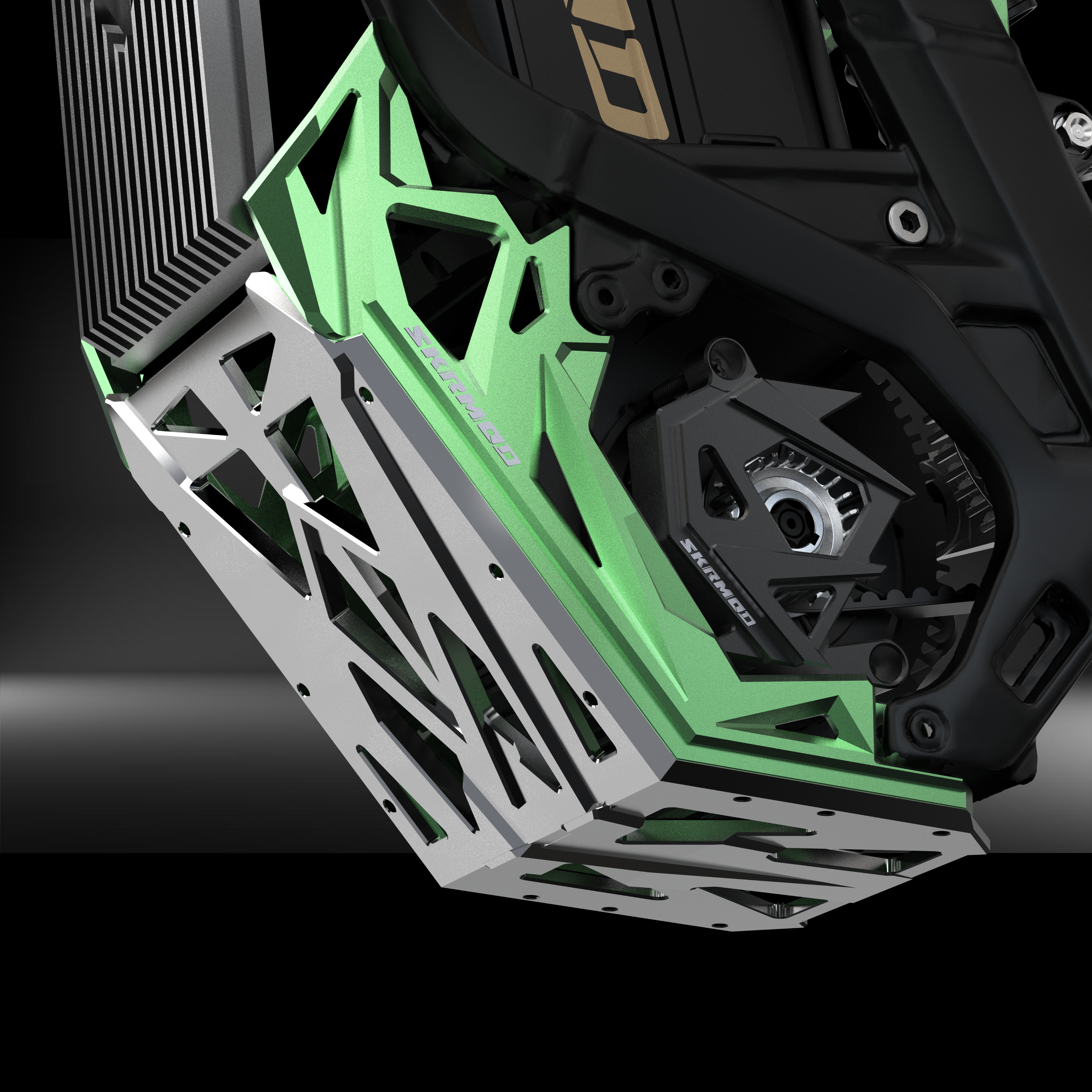 Skrmod Skid Plate Bash Guard Engine Protection CNC Aluminum