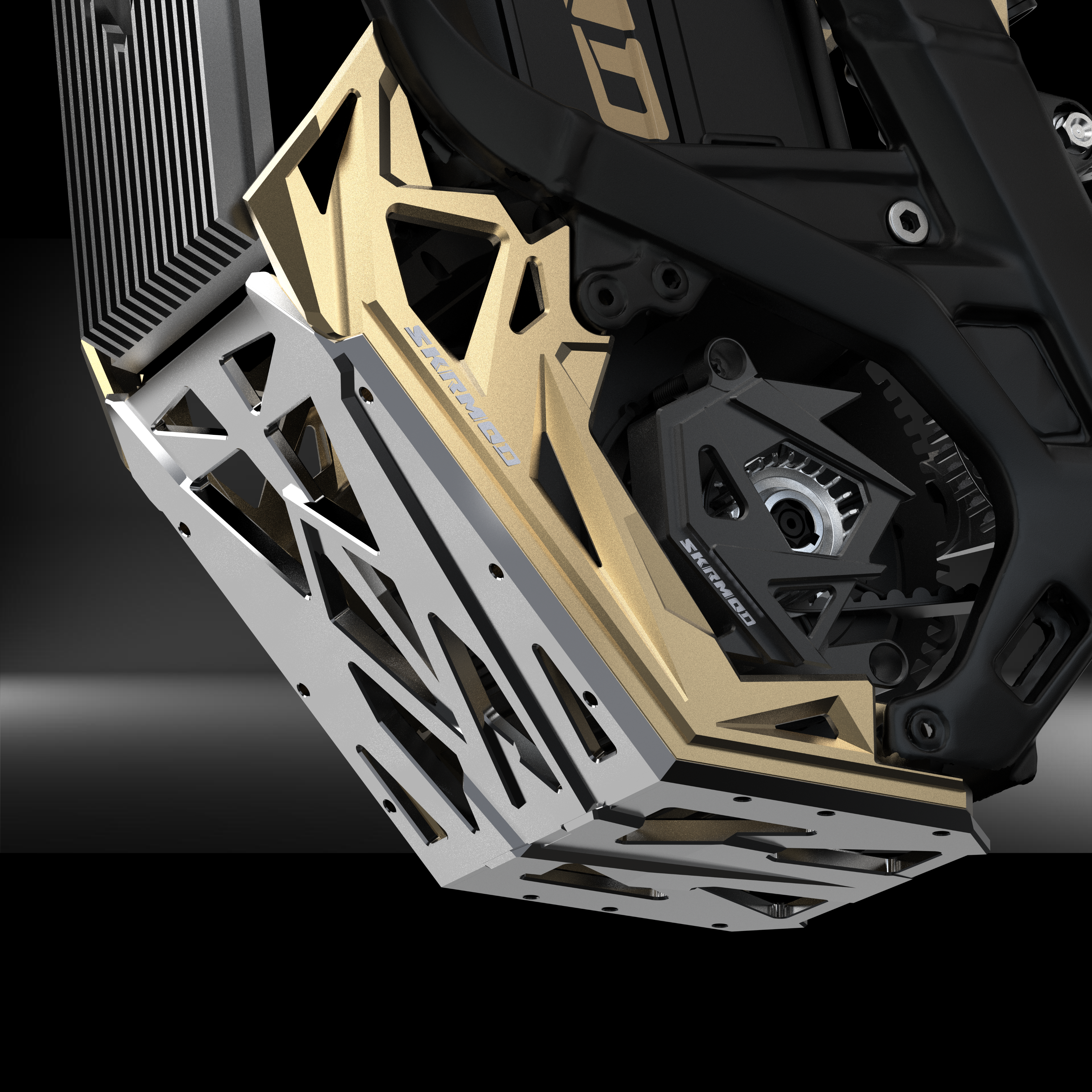 Skrmod Skid Plate Bash Guard Engine Protection CNC Aluminum