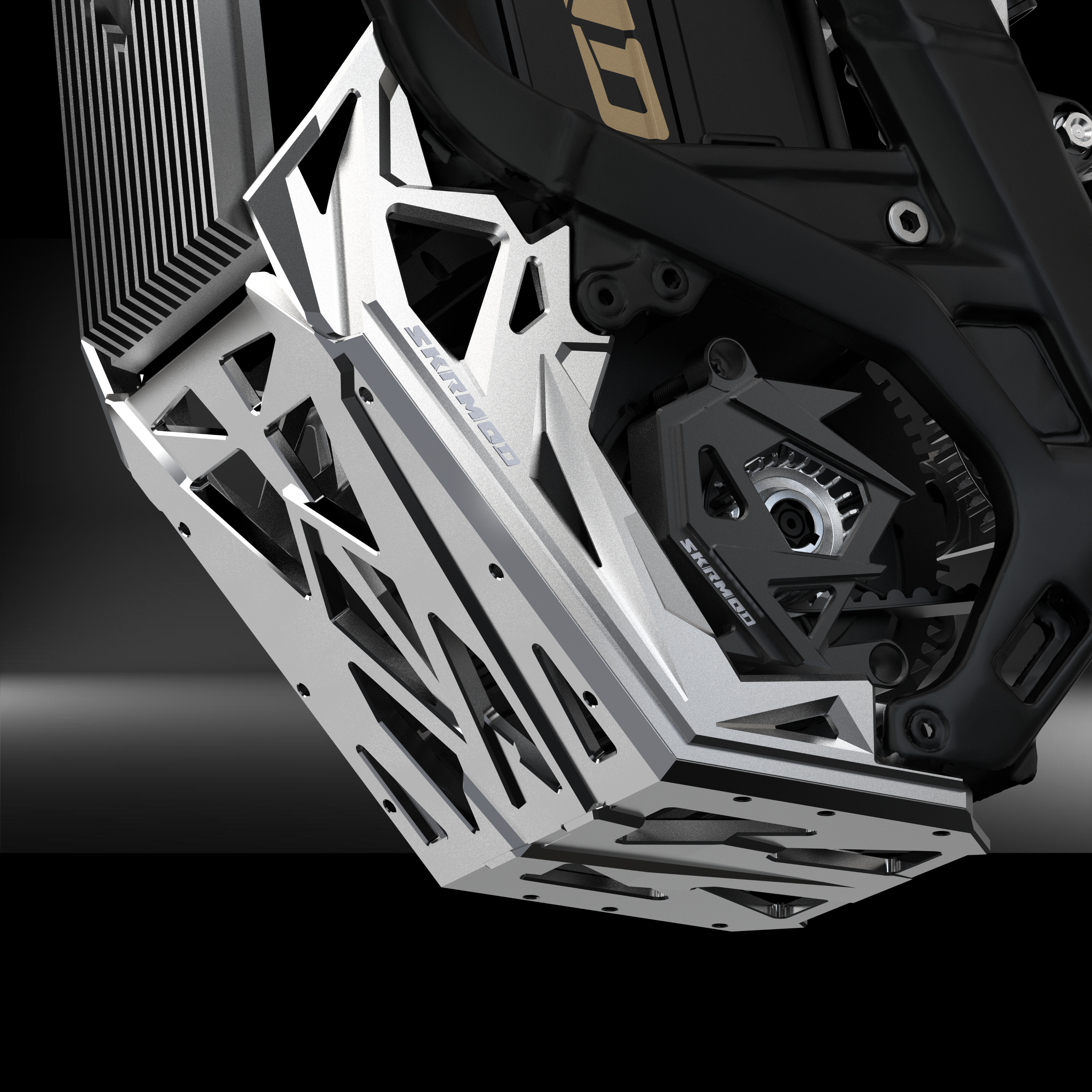 Skrmod Skid Plate Bash Guard Engine Protection CNC Aluminum