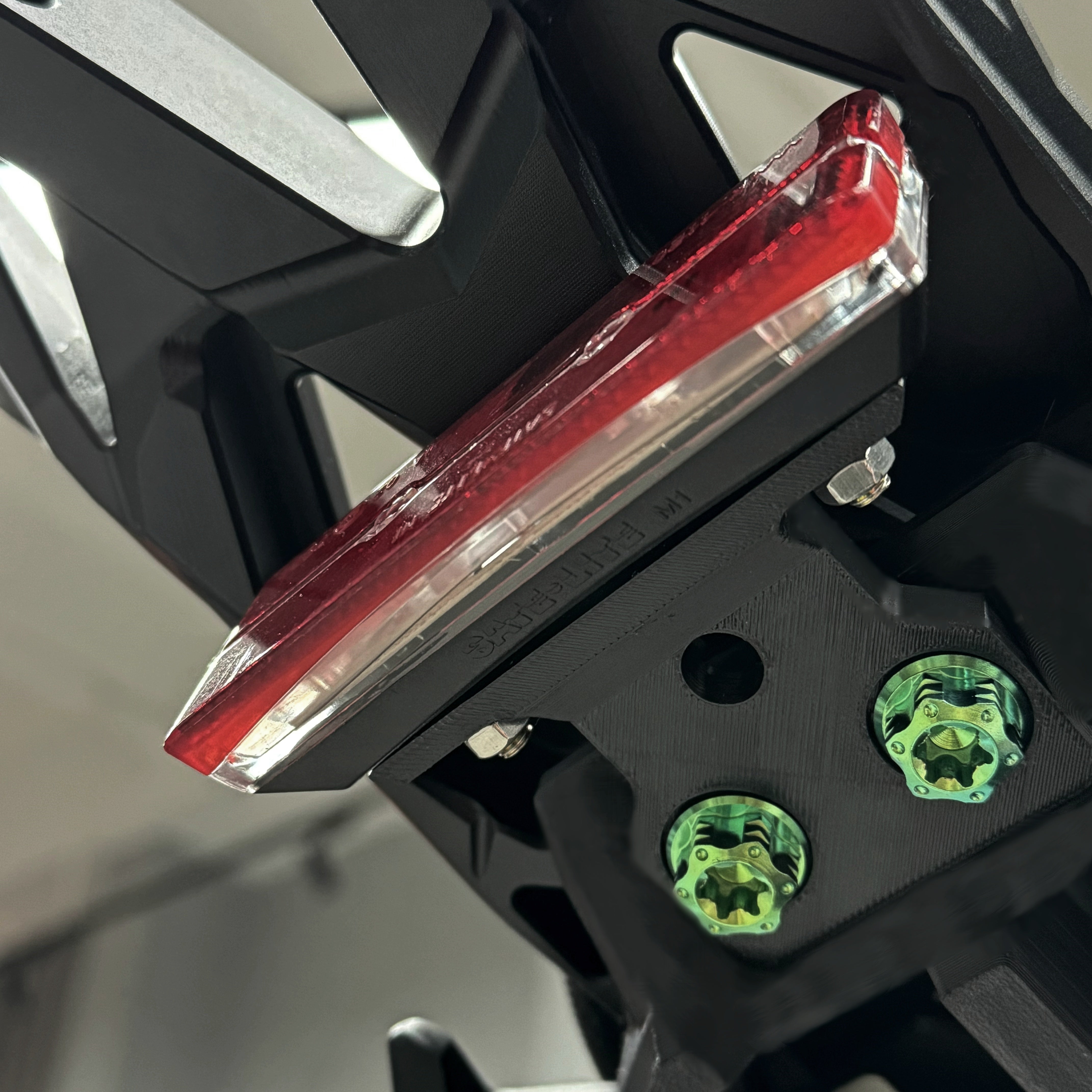 Skrmod Extended Stock Tail Light Adapter - for Sur-Ron LBX Rack Kit