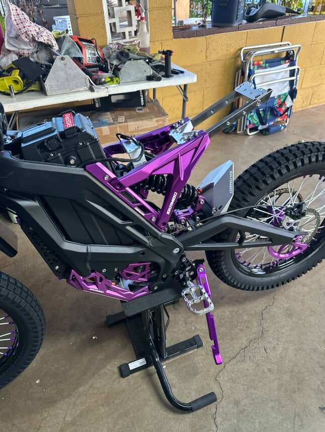 E Ride Pro Subframe with titanium bars