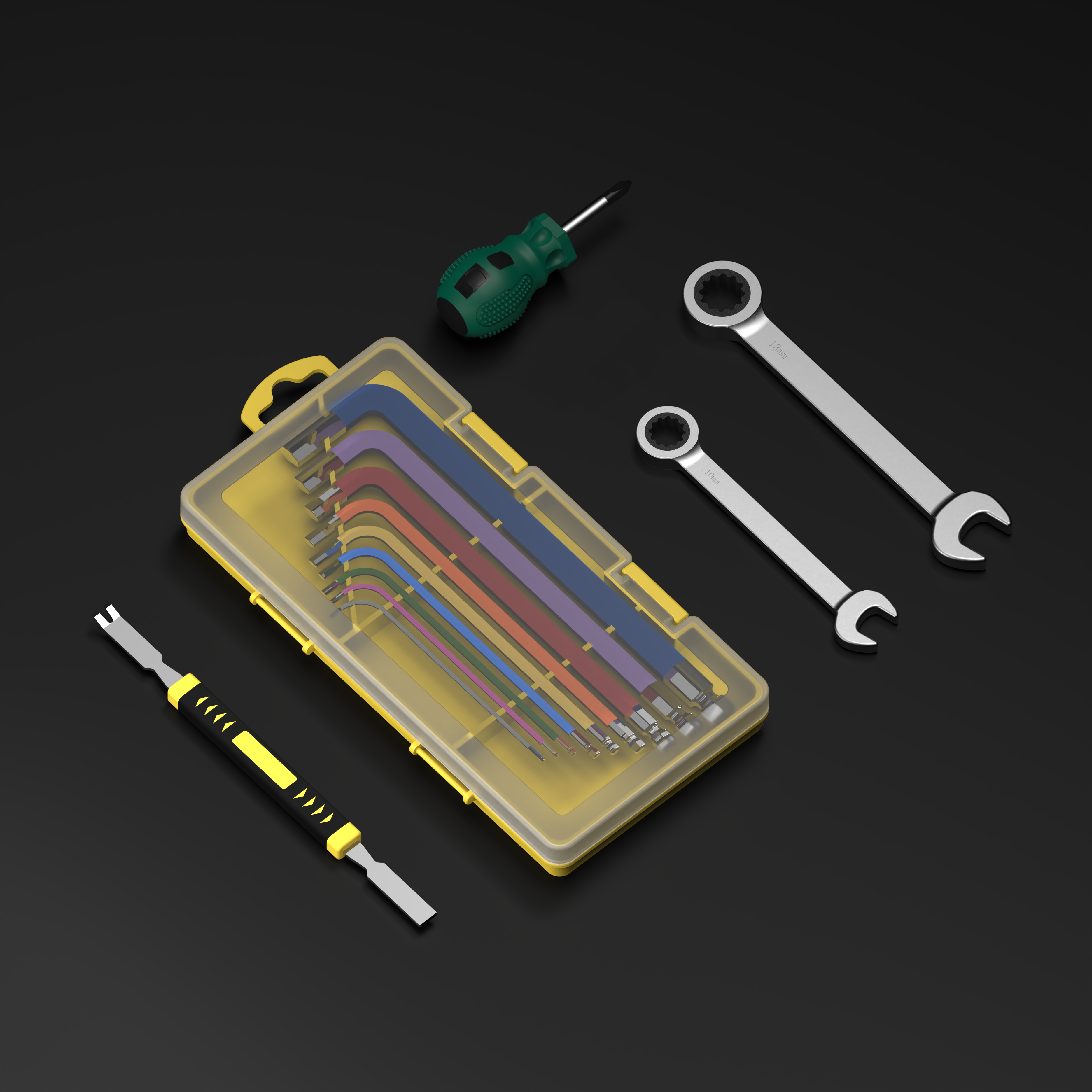 9-Piece Allen Key Set with Ball Head