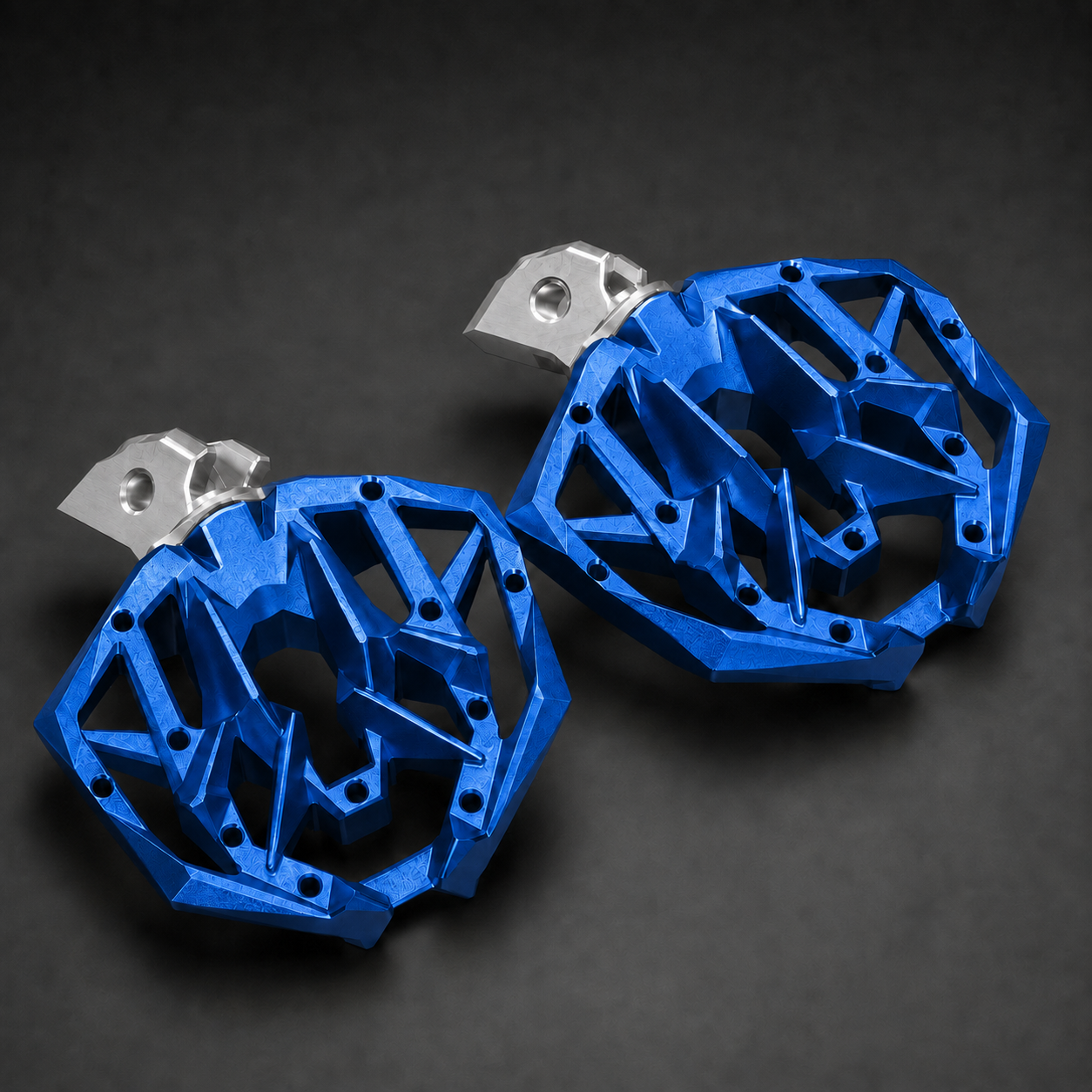 79Bike / Ventus 360° Angle-Adjustable Foot Pegs Blue