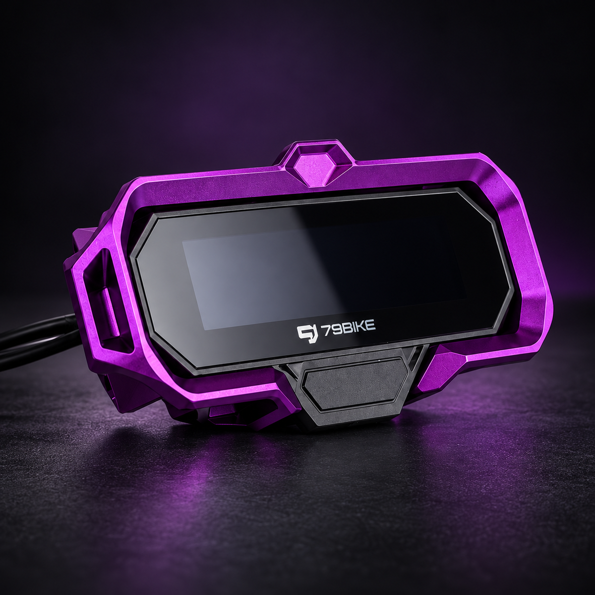 79BIKE Falcon Pro purple CNC display guard; display not included