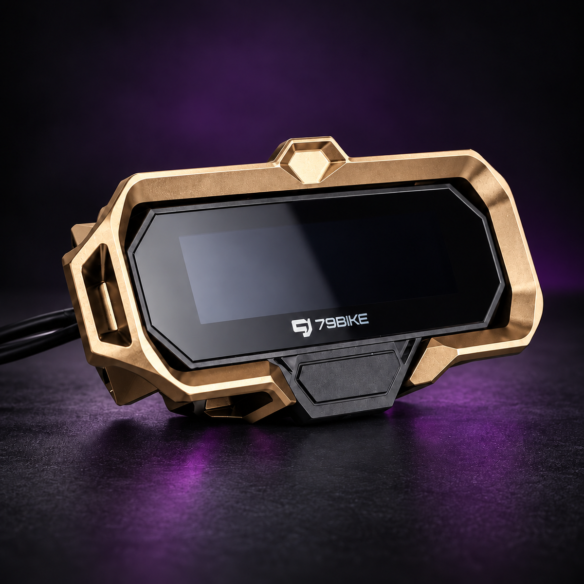 79BIKE Falcon Pro CNC display protector - Champagne; display not included