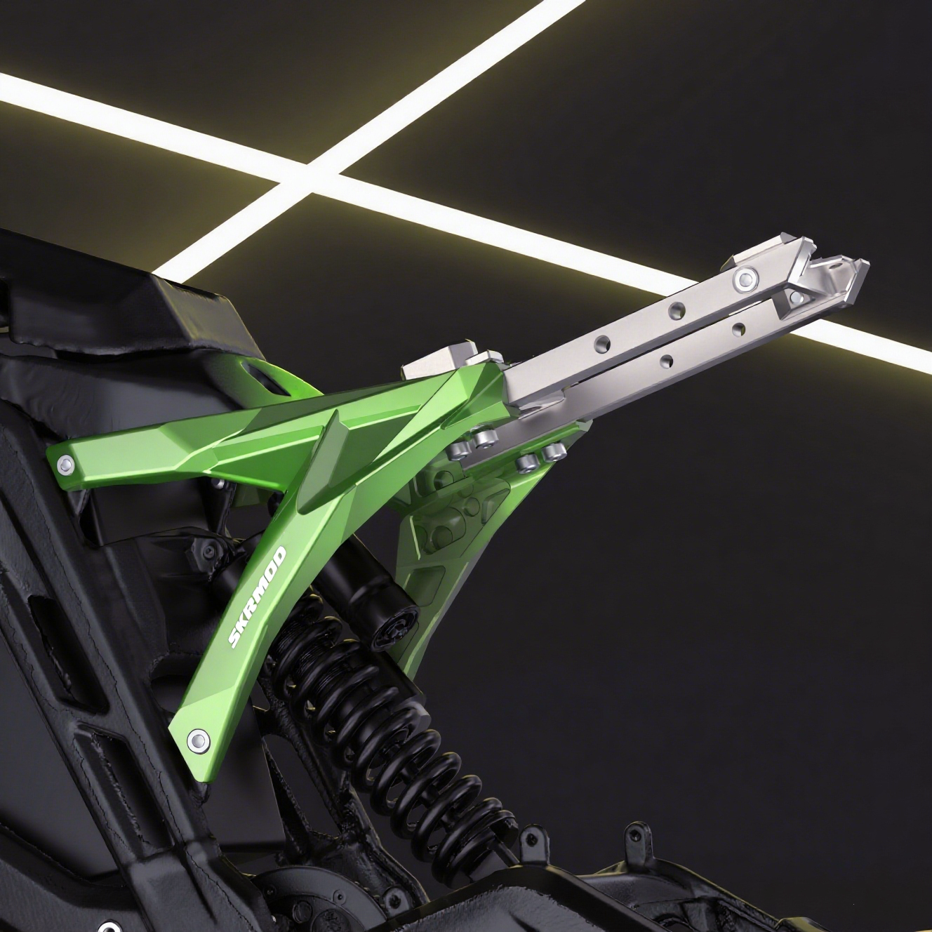 E Ride Pro Subframe with titanium bars