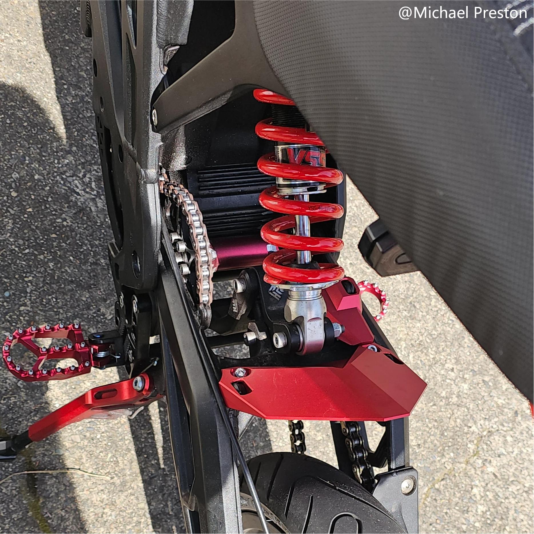 E Ride Pro SR/SS/S Rear Wheel Hugger Mudguard | CNC Aluminum