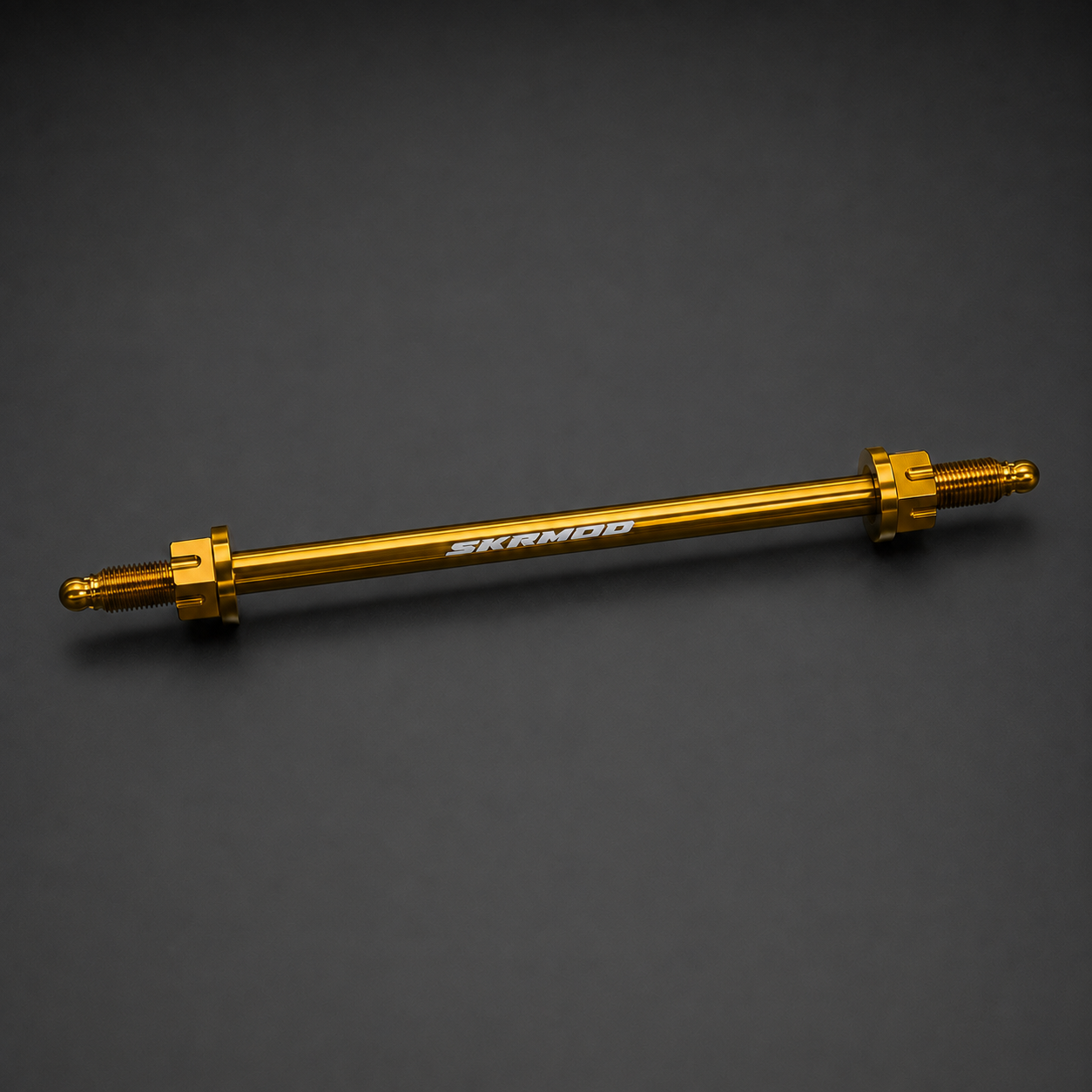 SKRMOD Extended Rear Wheel Axle M12x235 Gold