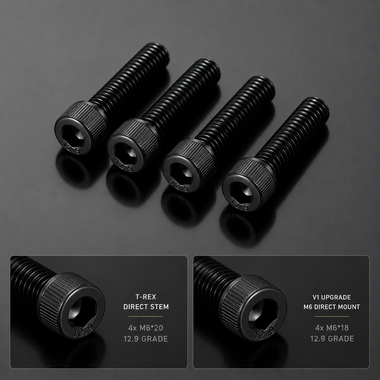 Direct Stem 12.9 Grade Handlebar Clamp Bolts
