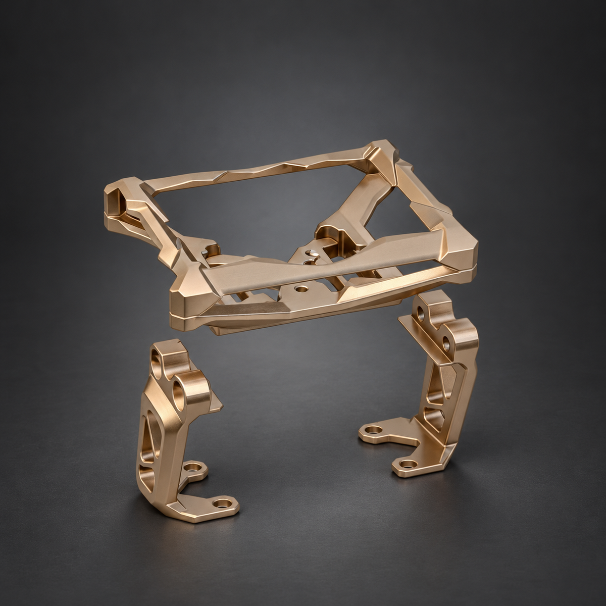 E Ride Pro screen mount and protector kit - Champagne