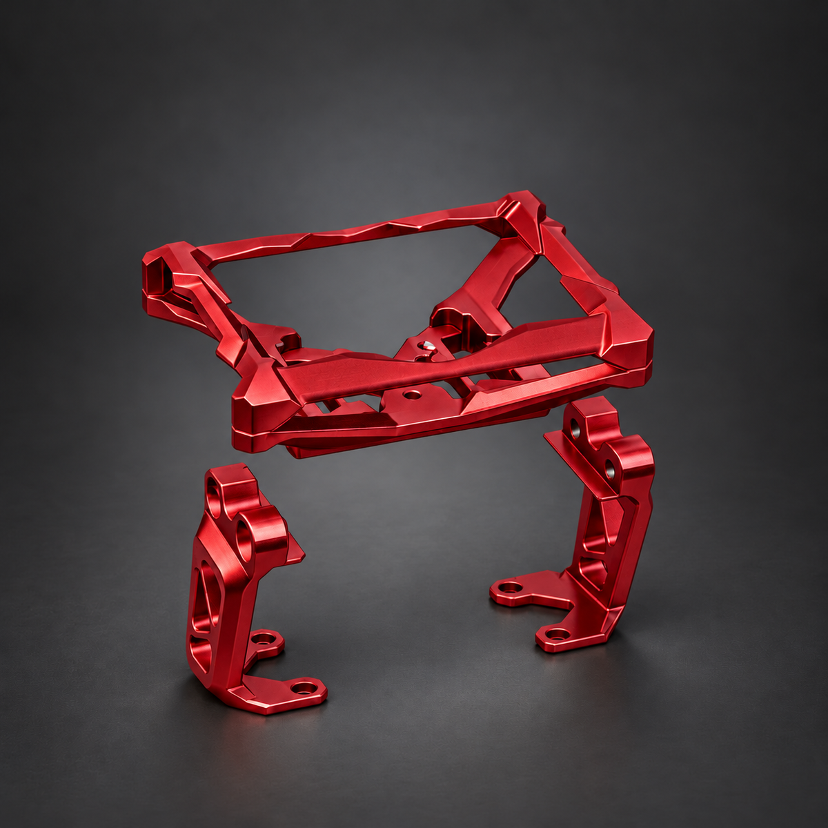 E Ride Pro screen mount and protector kit - Red