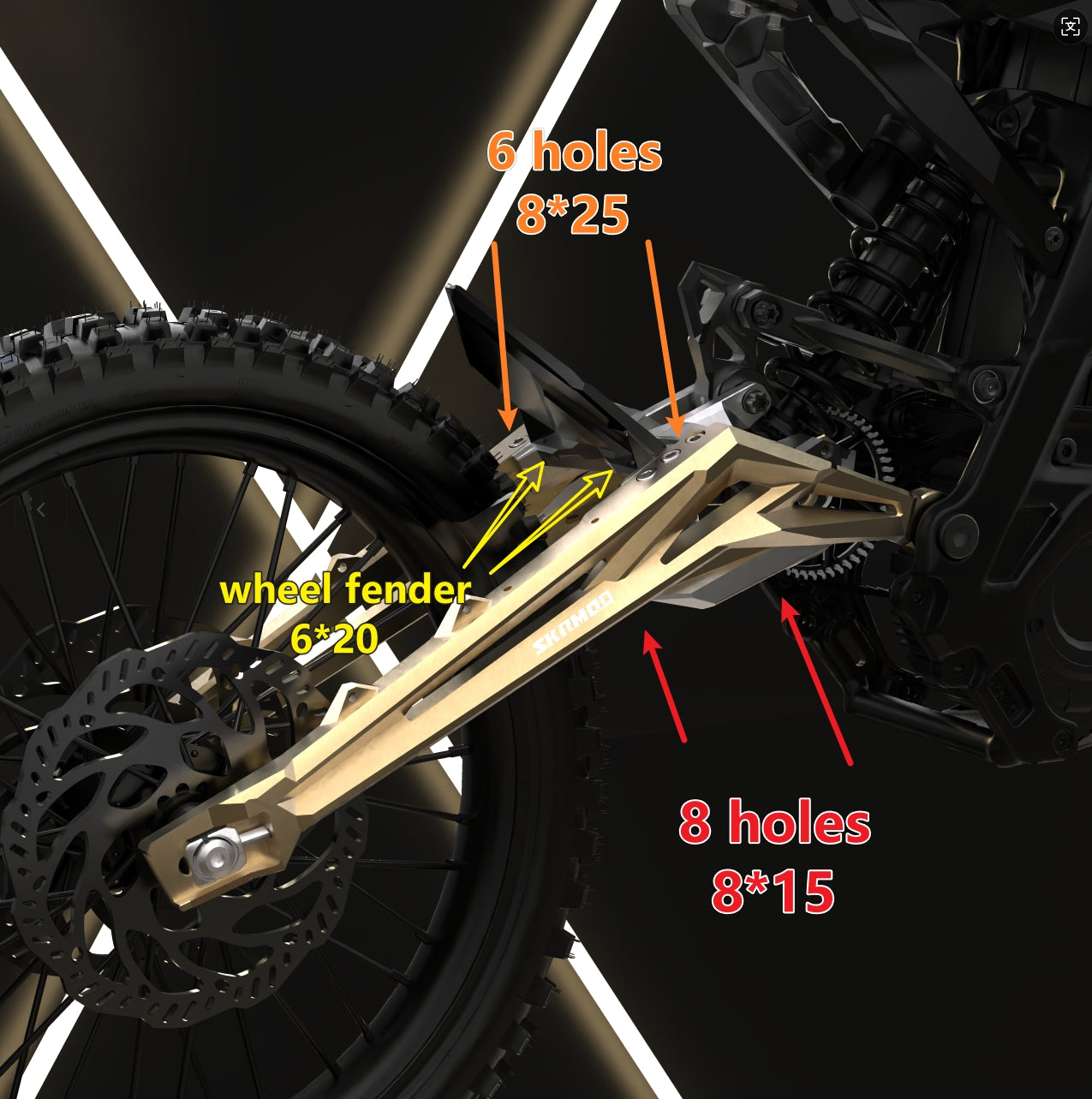 Skrmod Swing Arm - for E Ride Pro SR S SS 2.0 3.0