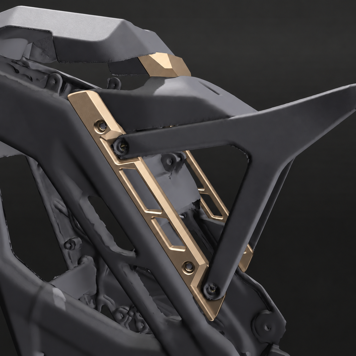 SKRMOD E Ride Pro seat lowering bracket - Champagne