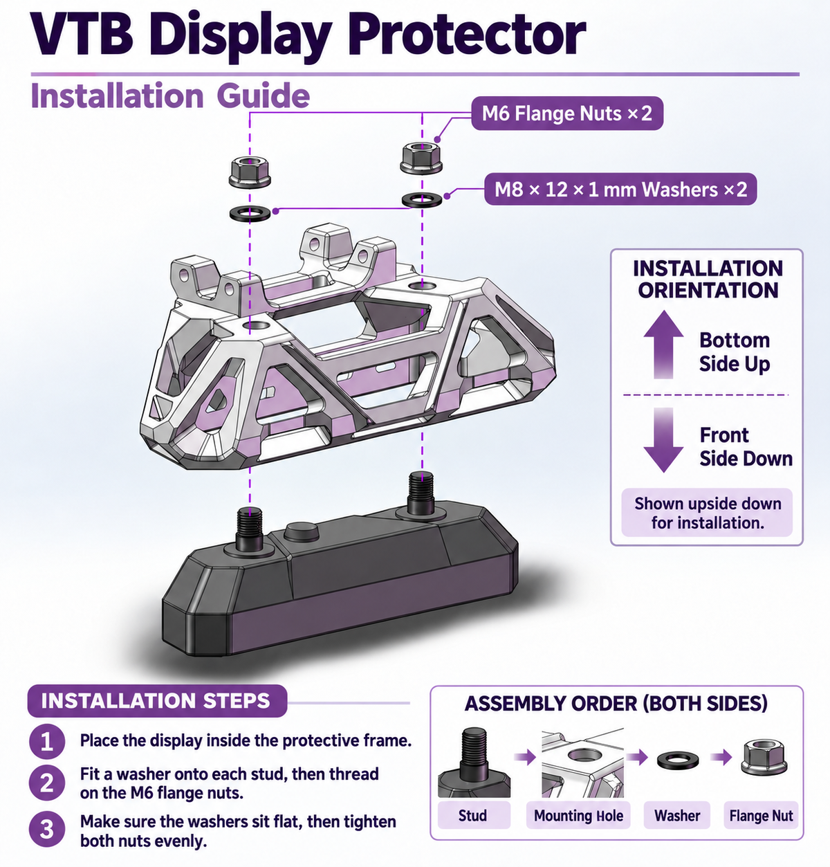 Ventus VTB screen protector installation guide